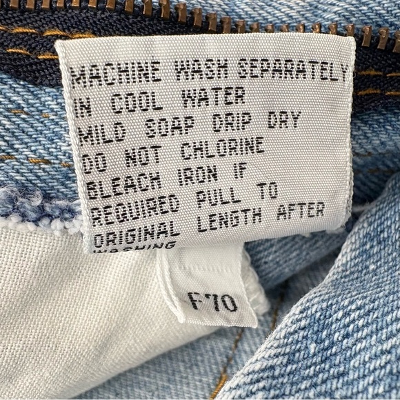 Vintage Bill Blass High Rise Dad Shorts Size 6P Light Wash Denim Petite 90s - Picture 8 of 8